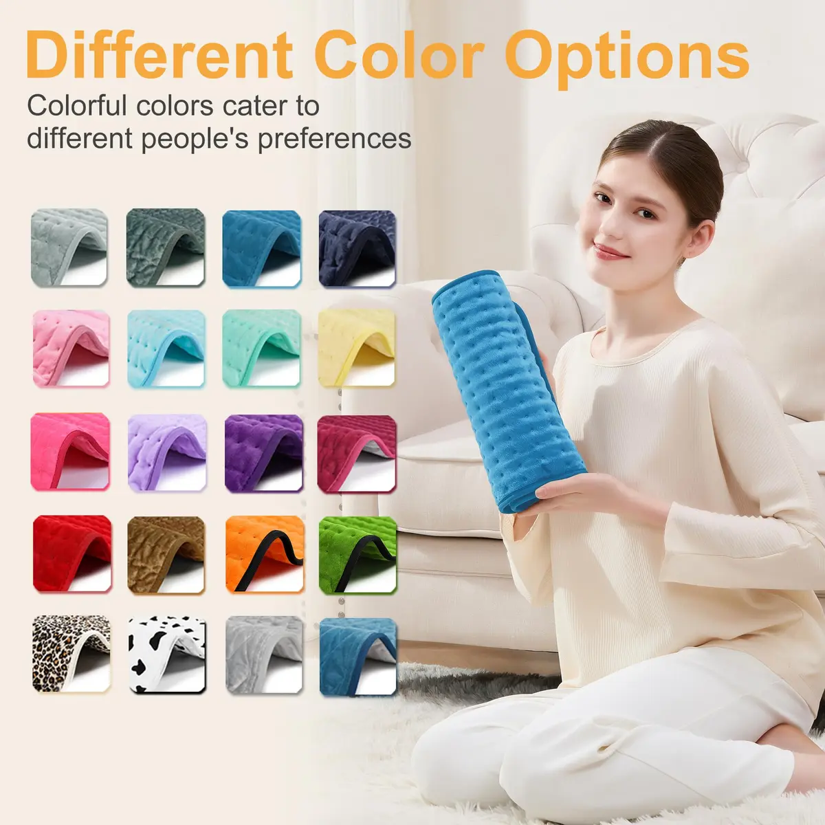 Deepsoon Electric Heating Pad 61cm x 30.5cm (24x12 Inch) | 6 Heat Settings & Auto Shut-Off - view 6