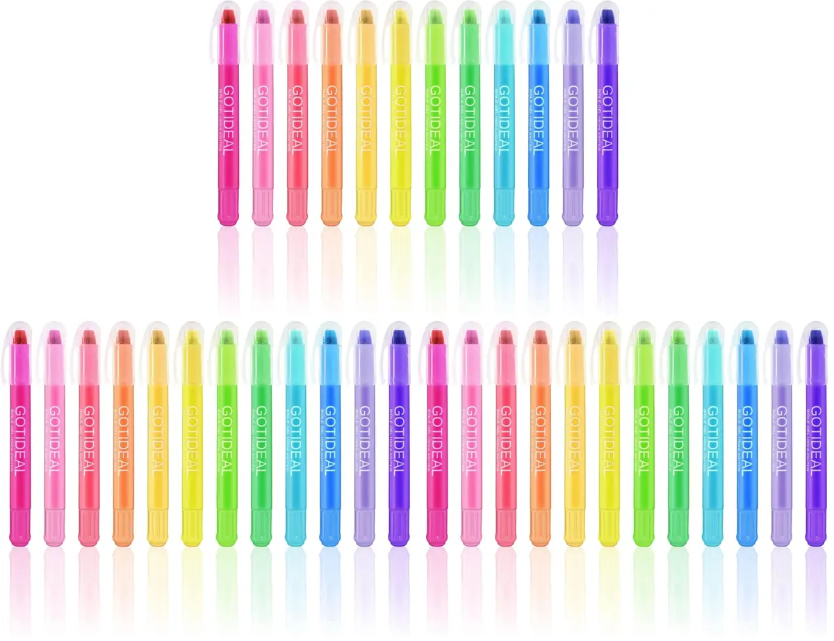 GOTIDEAL Bible Highlighters 36 Pack Assorted Gel Markers for Study & Journaling | No Bleed, Vibrant Colors - main product image