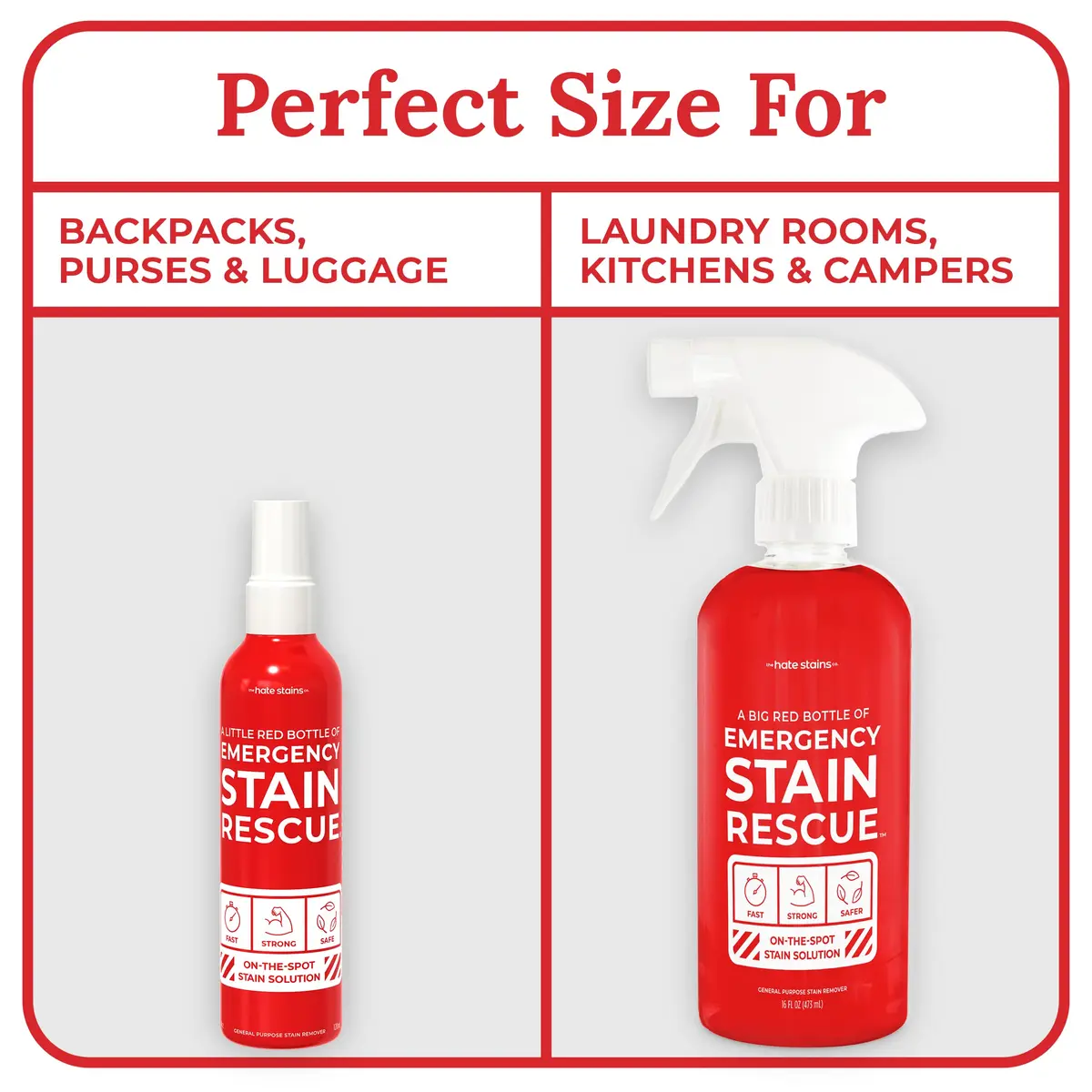 Emergency Stain Rescue Stain Remover Spray 1000ml (32 Fl Oz) | Fast Acting for Wine, Coffee, Grease, Blood Stains - view 9
