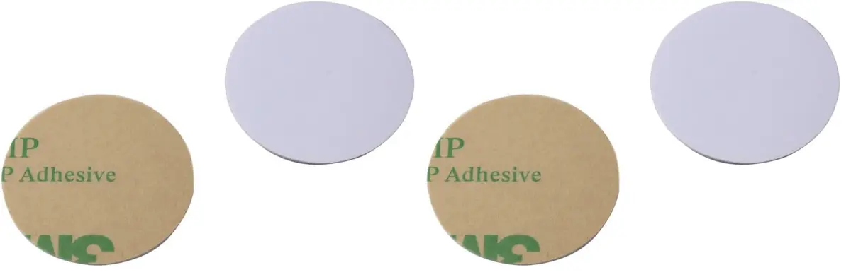 ETEKJOY Writable 125kHz RFID Sticker Coin 10 PCS | Rewritable, Waterproof, 25mm Diameter - main product image