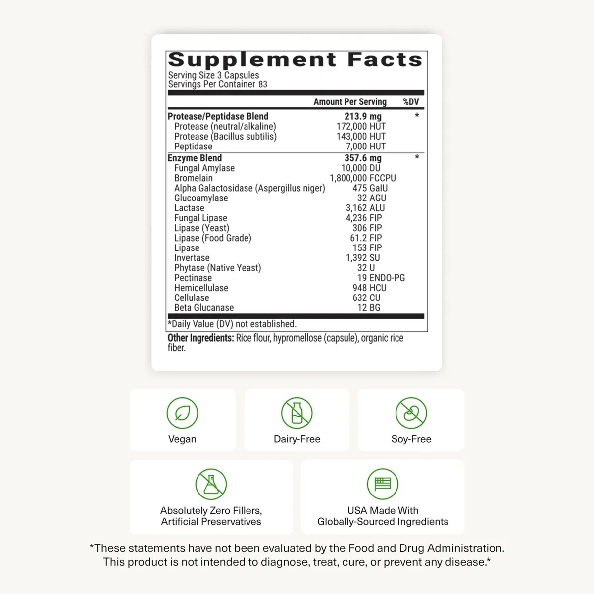 BIOptimizers MassZymes - Complete Digestive Enzymes Supplement for Gut Health - 250 Capsules (Pack of 2) | Bloating Relief & Energy Support - view 9