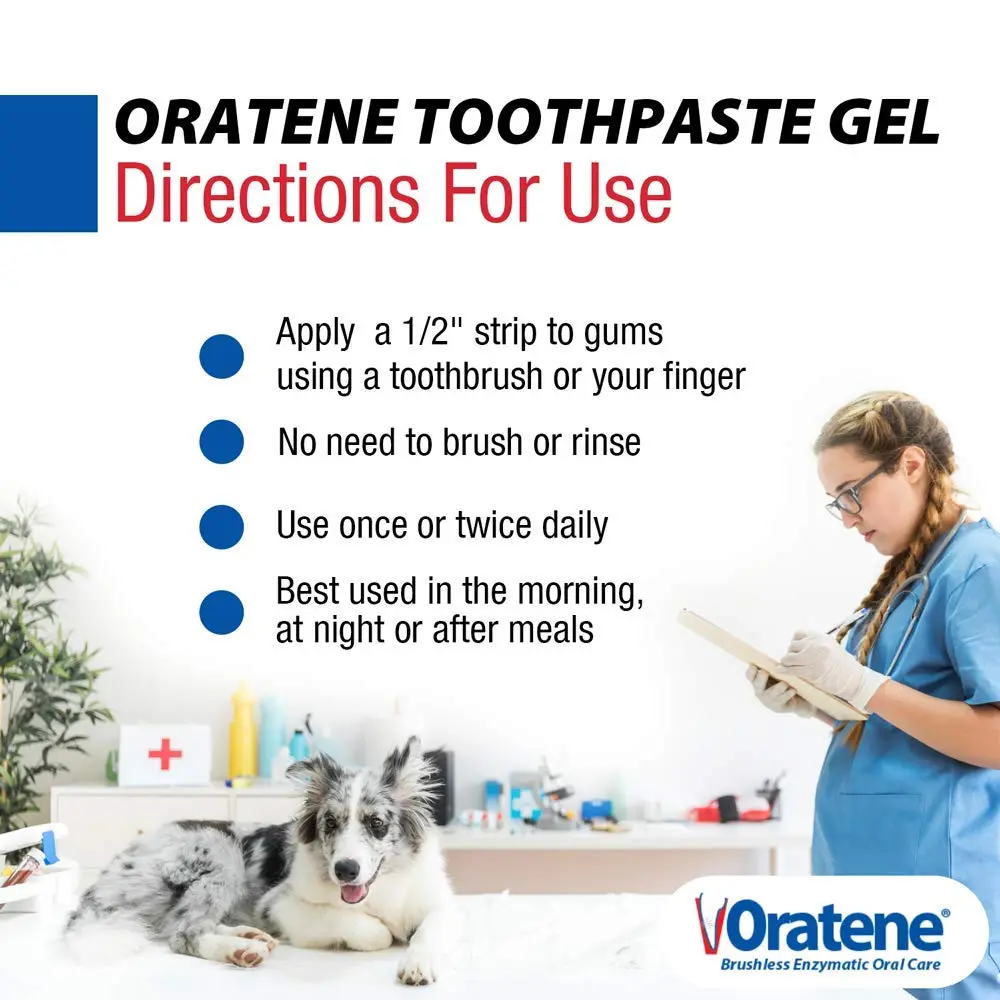 PKB Animal Health ZYMOX Oratene Brushless Toothpaste Gel for Dogs and Cats, 210 ml (7.5 oz) | Supports Healthy Oral Hygiene - view 5