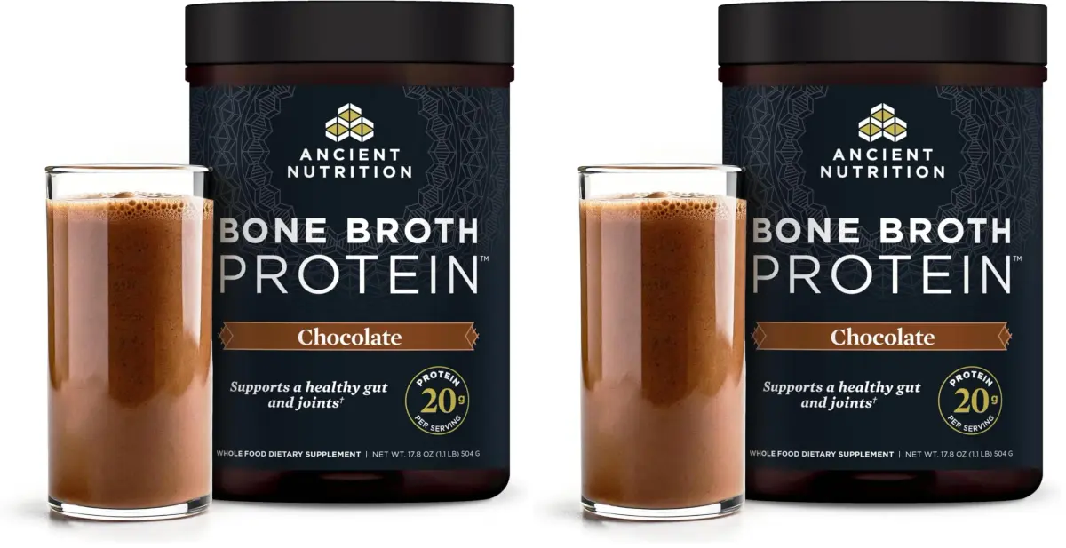 Ancient Nutrition Chocolate Bone Broth Protein Powder - 20 Servings (Pack of 2) - main product image