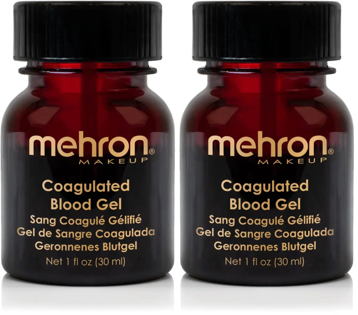 Mehron Makeup Coagulated Blood Gel | Fake Thick Blood Makeup for SFX, Halloween, Cosplay | 60ml (2 oz) Pack of 2 | Holds Shape Without Dripping - main product image