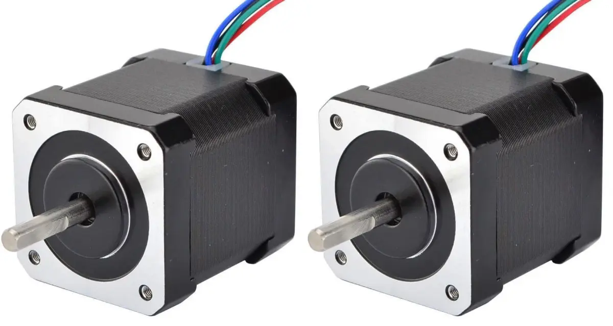 STEPPERONLINE Nema 17 Stepper Motor Bipolar 2A 59Ncm (83.6oz.in) 48mm Body 4-Lead 1m Cable Pack of 2 | High Torque for 3D Printers & CNC - main product image