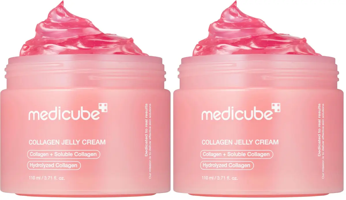 medicube Jelly Cream with Collagen & Niacinamide 220ml (7.42 Fl Oz) | Korean Skincare for 24H Glow & Firmer Skin - main product image