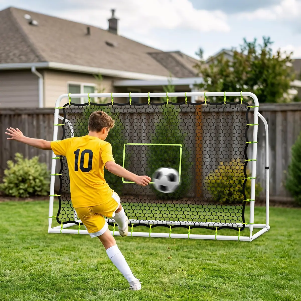 NAIZEA 2 in 1 Soccer Rebounder Net & Soccer Goal | Adjustable Angles for Skill & Multi-Sport Training - view 6
