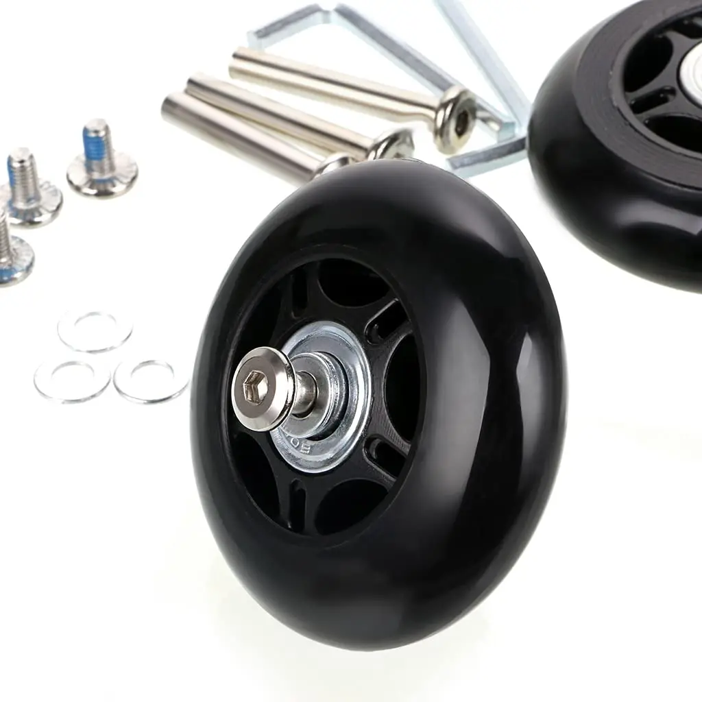 OwnMy 70mm x 24mm Replacement Luggage Wheels Set of 2 | Silent & Durable Suitcase Swivel Wheels - view 7