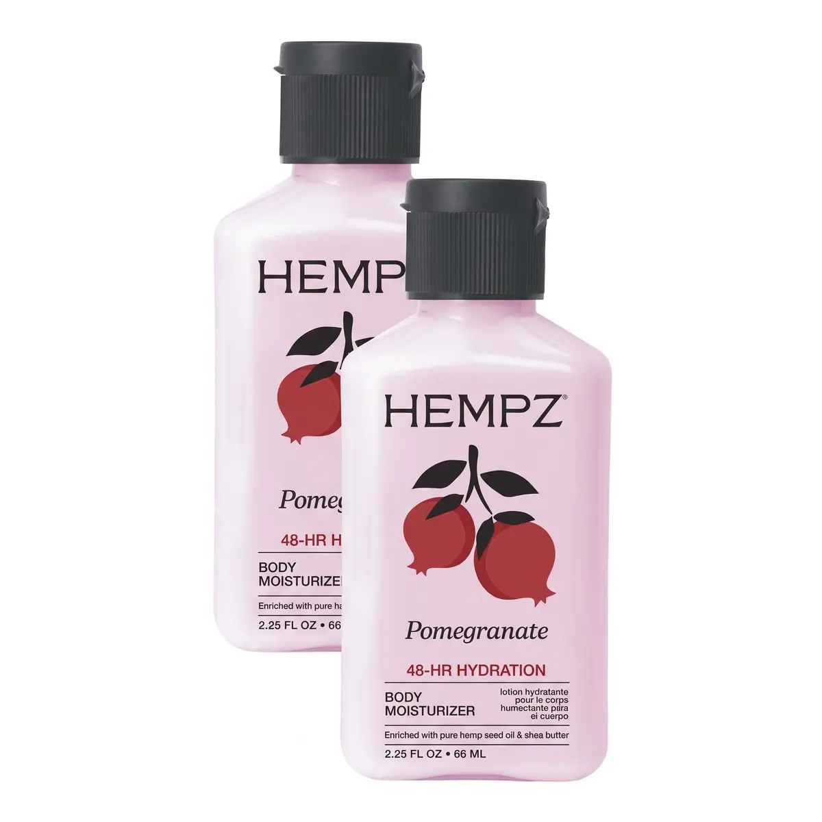 Hempz Pomegranate Herbal Body Moisturizer 2.25 oz | Paraben-Free, Anti-Aging, Hydrating Cream for All Skin Types - main product image