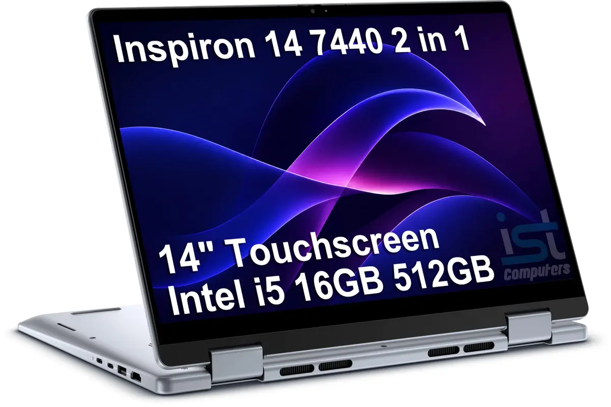 ist computers Inspiron 14 7440 14" 2-in-1 Laptop, Intel i5-1334U, 16GB RAM 512GB SSD | Versatile Touchscreen for Daily Use - main product image