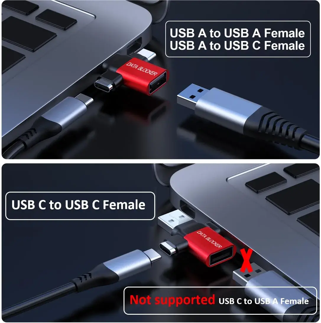 BUISAMG USB C Data Blocker 4-Pack | Protects Against Juice Jacking - view 3