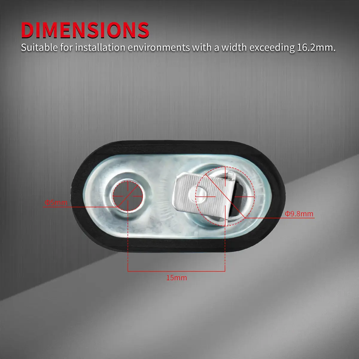 DAIERTEK 3-Pack 12V Door Pin Switch with Rubber Boot | Adjustable Hood Light Switch 20A - view 5
