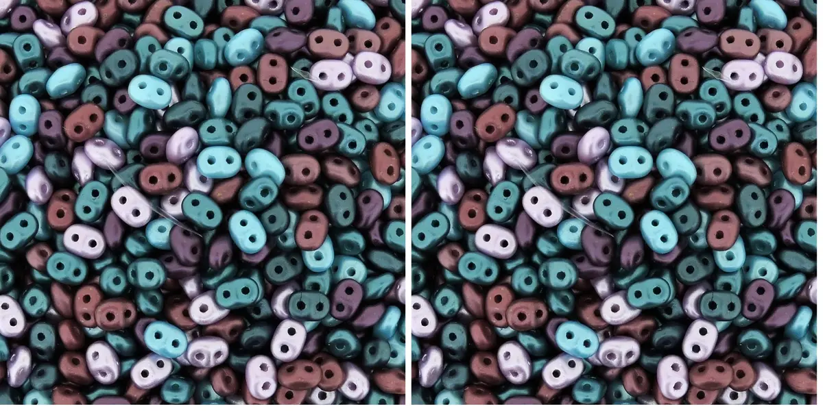 The Beadsmith SuperDuo Victorian Elegance Czech Glass Beads 2.5x5mm Multi-Color | Curated Czech Glass Beads for Jewelry & Crafts - main product image