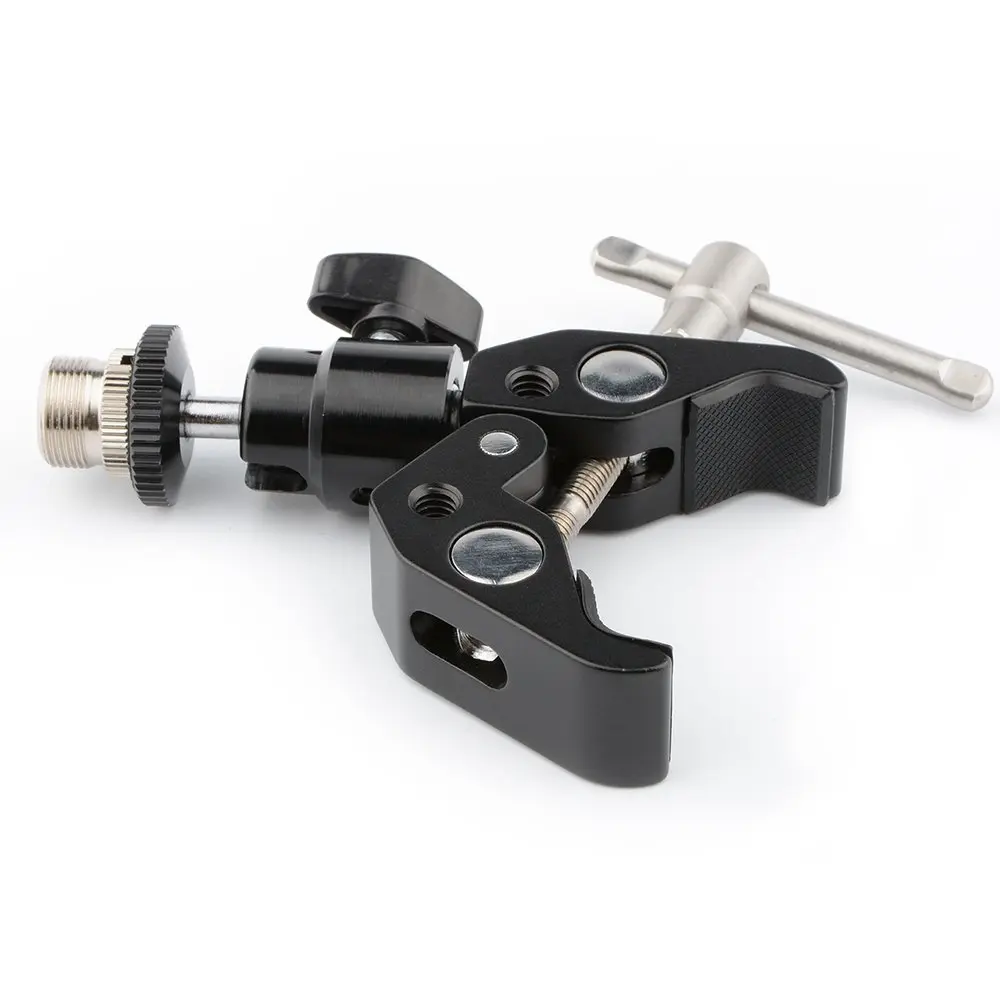 CAMVATE Mini Crab Clamp Articulated 1/4 Pack of 4 | Microphone Mounting Clamp with 360° Ball Head - view 5