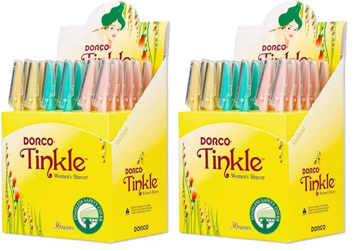 Tinkle Women's Dermaplaning Razor Pack of 72 | Safe & Painless Skin Shaping Tool - main product image