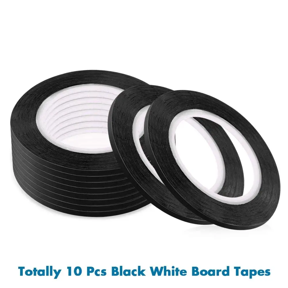 cridoz Black Pinstripe Tape 1/8 inch x 108 ft (Pack of 40 Rolls) | Grid Marking & Organization Tape - view 2