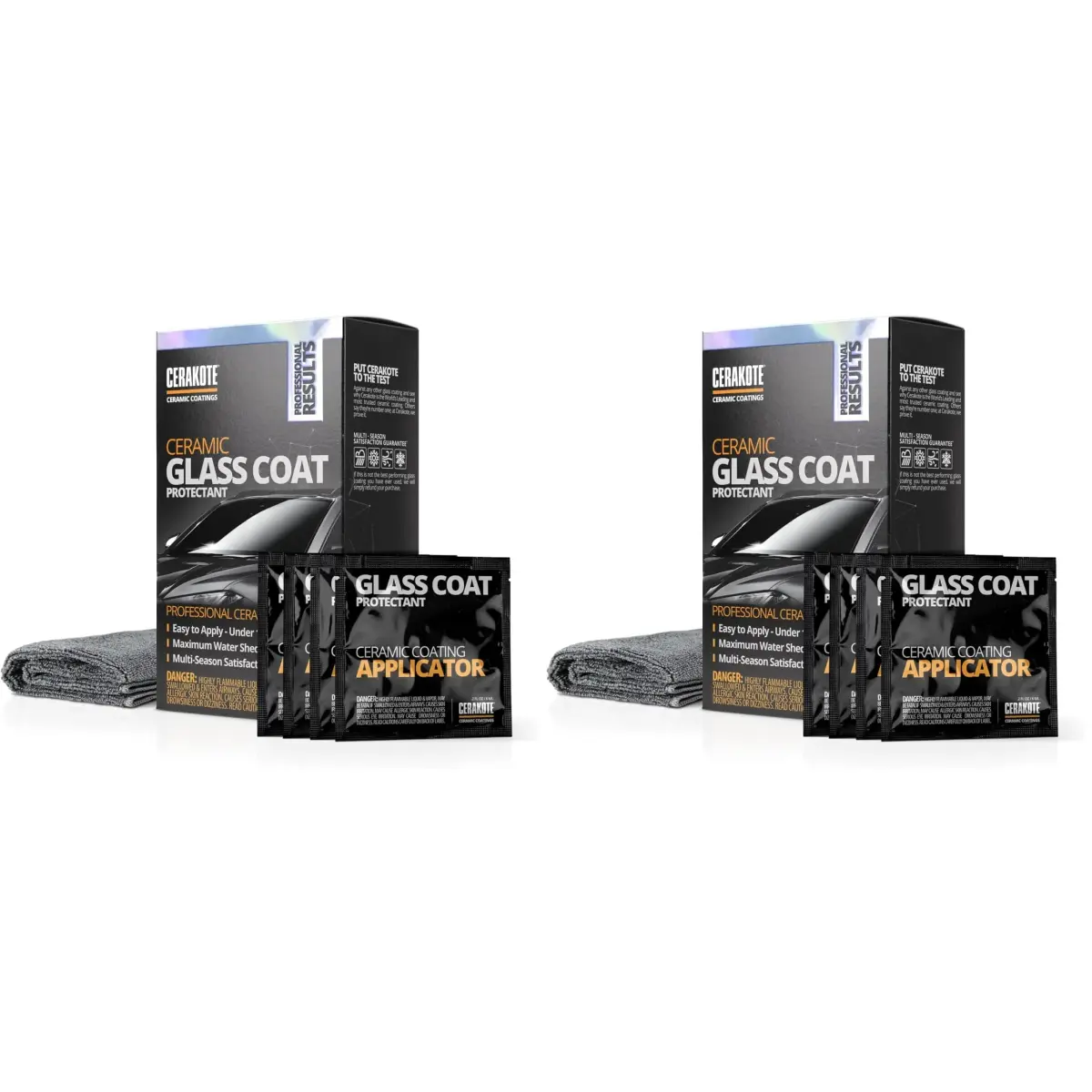 CERAKOTE Ceramic Glass Coat Protectant Pack of 2 | Hydrophobic Windshield Coating for Enhanced Visibility - main product image