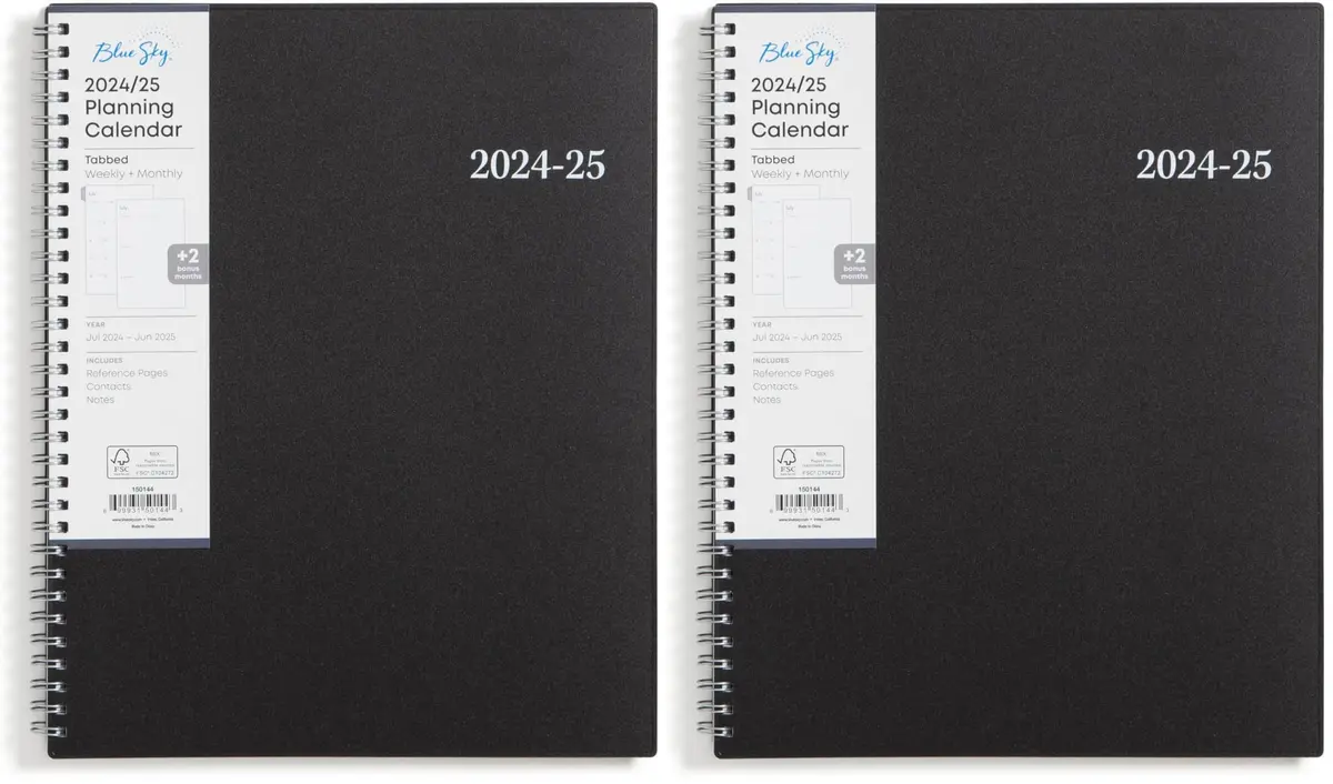 Blue Sky Academic Year Weekly and Monthly Planner 2024-2025, 203.2mm x 279.4mm (8.5" x 11") | Academic Term Planner - main product image