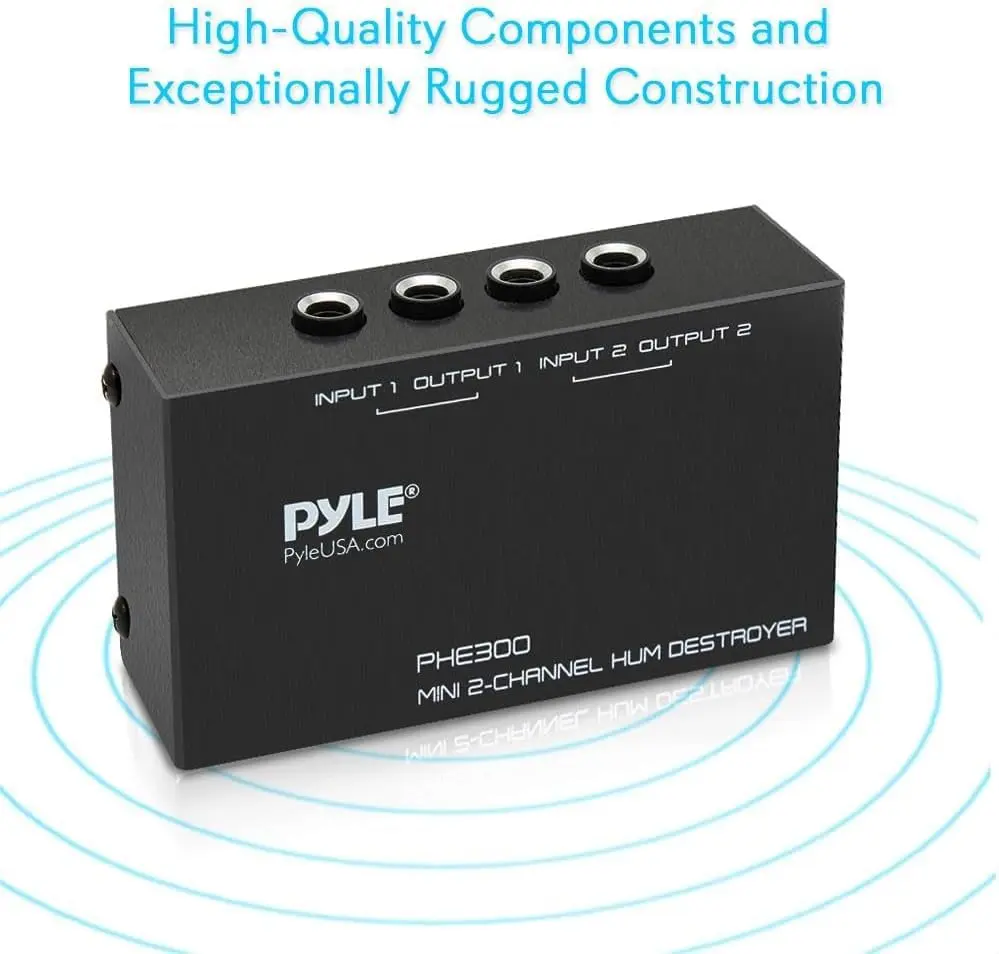 Pyle 2 Channel Passive Audio Interface with 1/4 Inch TRS Ports | USB Audio Interface for Recording Guitar - view 11