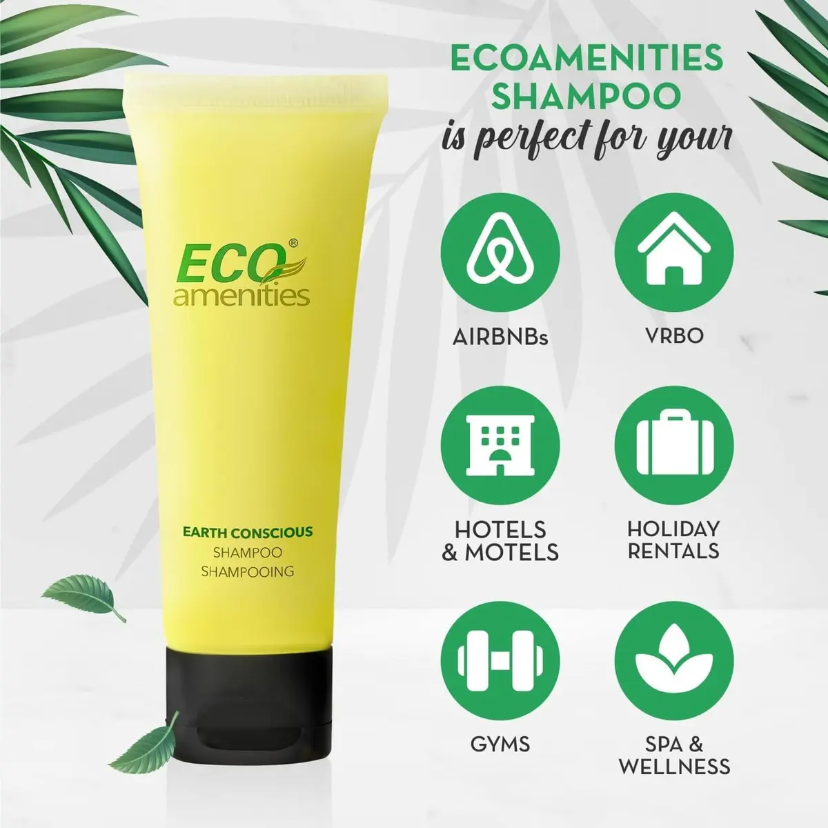 ECO amenities Travel Shampoo Tubes - 1 fl oz | TSA-Approved, Natural, Eco-Friendly - view 2