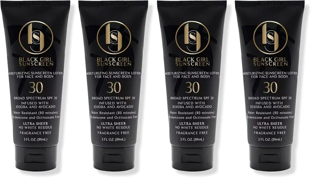 Black Girl Sunscreen SPF 30 Face & Body Lotion 3 fl oz (12 fl oz) | Moisturizing Sun Protection for Melanin Rich Skin - main product image