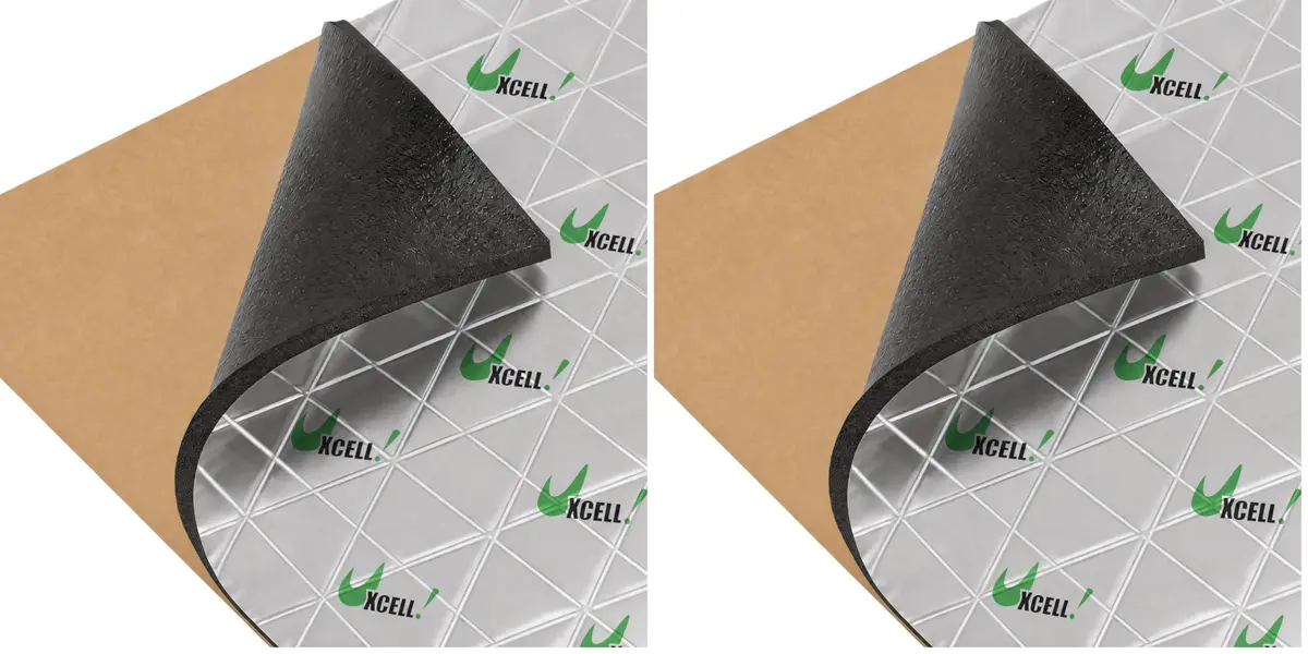 uxcell Sound Deadening Insulation Mat 10mm 6.5sqft (Pack of 2) | Reduces Car Noise & Heat - main product image