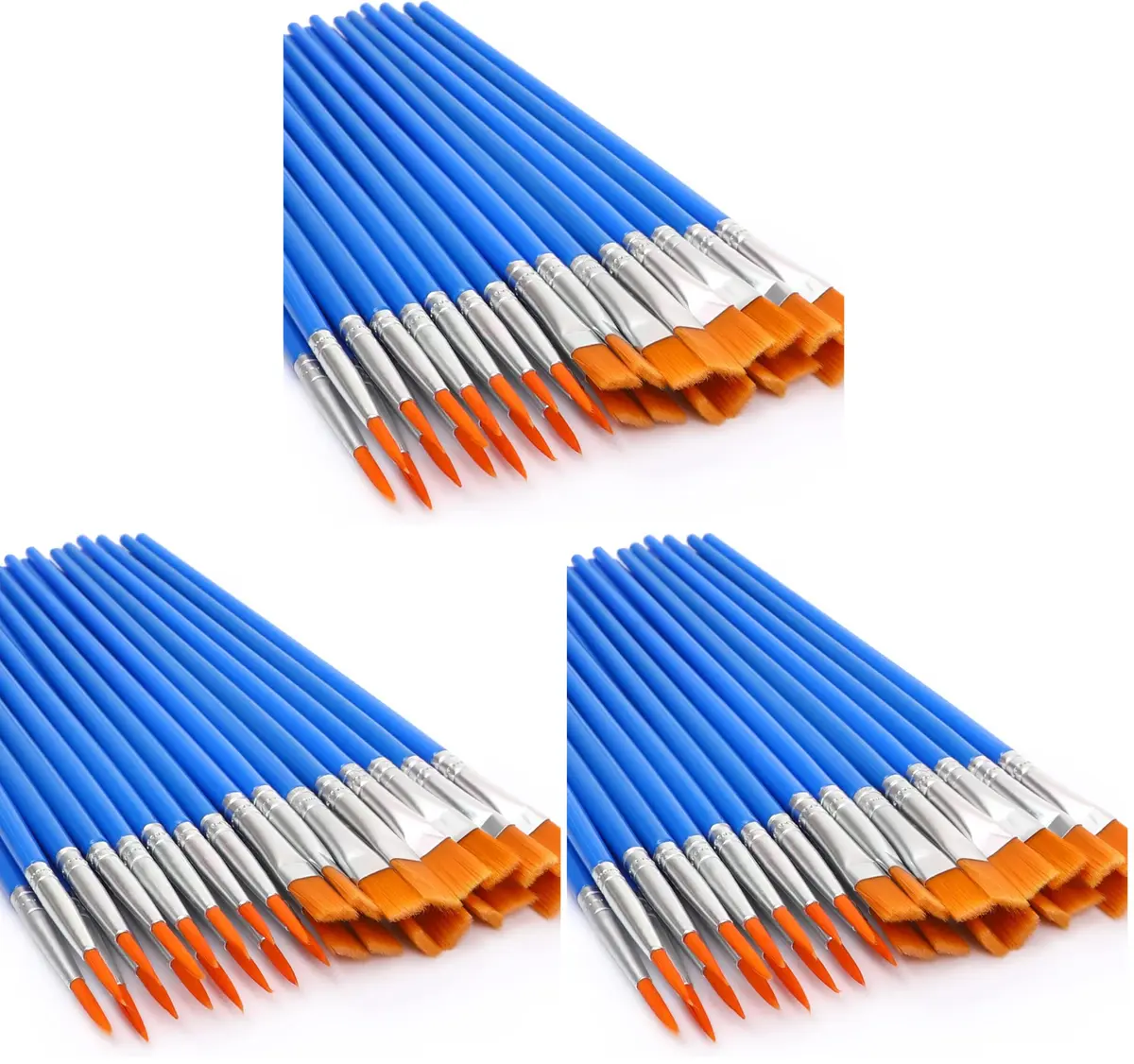 UPINS Paint Brushes 30 Pcs Small Detail Set | Synthetic Nylon, Compact Handle, Versatile for Kids & Beginners - main product image