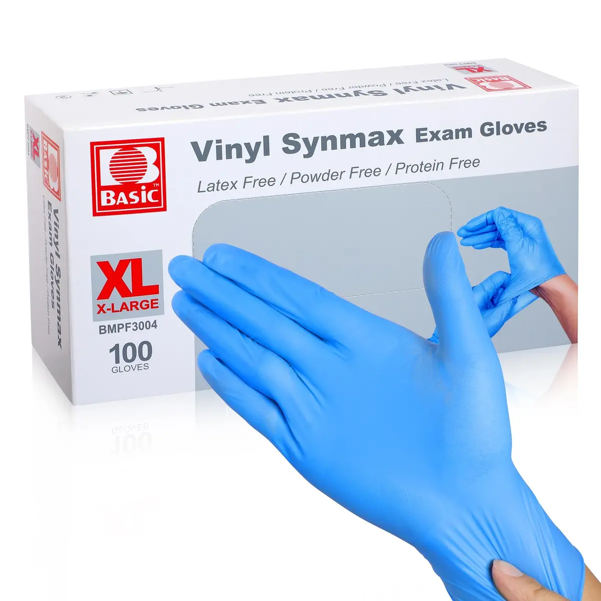Oh! Trendy Disposable Medical Vinyl Exam Gloves - Latex-Free Powder-Free Large | Medical-Grade Safety - main product image