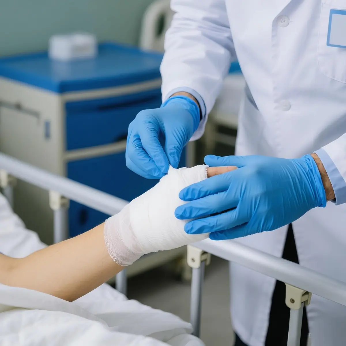 Oh! Trendy Disposable Medical Vinyl Exam Gloves - Latex-Free Powder-Free Large | Medical-Grade Safety - view 6