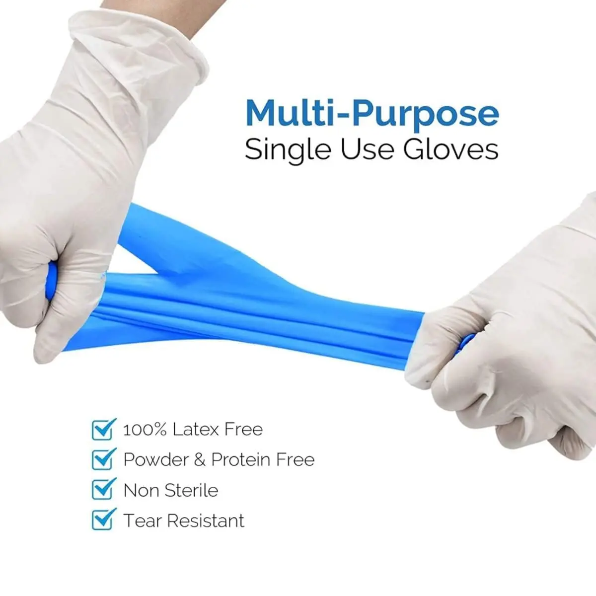Oh! Trendy Disposable Medical Vinyl Exam Gloves - Latex-Free Powder-Free Large | Medical-Grade Safety - view 3