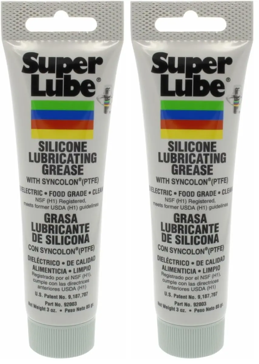 Super Lube 92003 Silicone Lubricating Grease with PTFE, 6 oz (170g) Total | NSF H1 Food Grade Safe for Industrial & Automotive Use - main product image