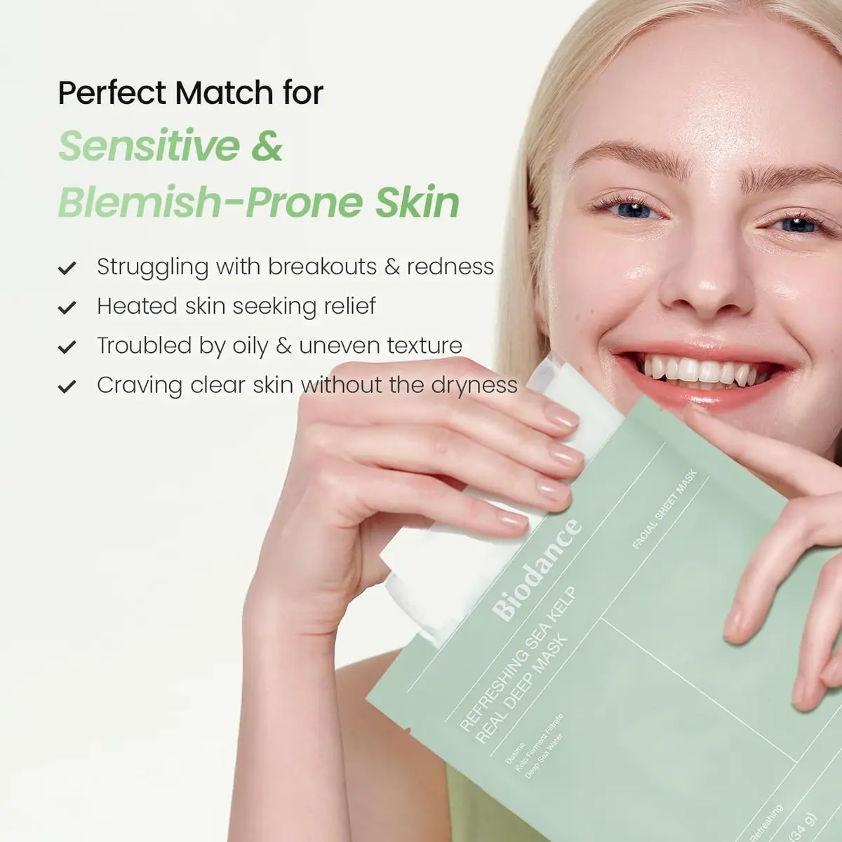 BIODANCE Sea Kelp Deep Mask | Overnight Hydrogel Face Mask for Hydration & Sun Relief - view 2