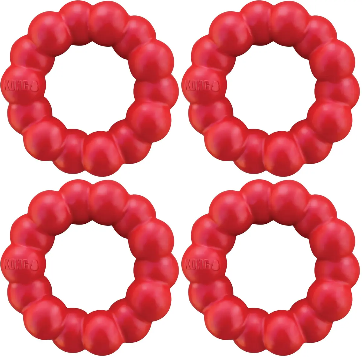 KONG Ring - Natural Rubber Chew Toy for Medium/Large Dogs | Supports Dental & Instincts - main product image