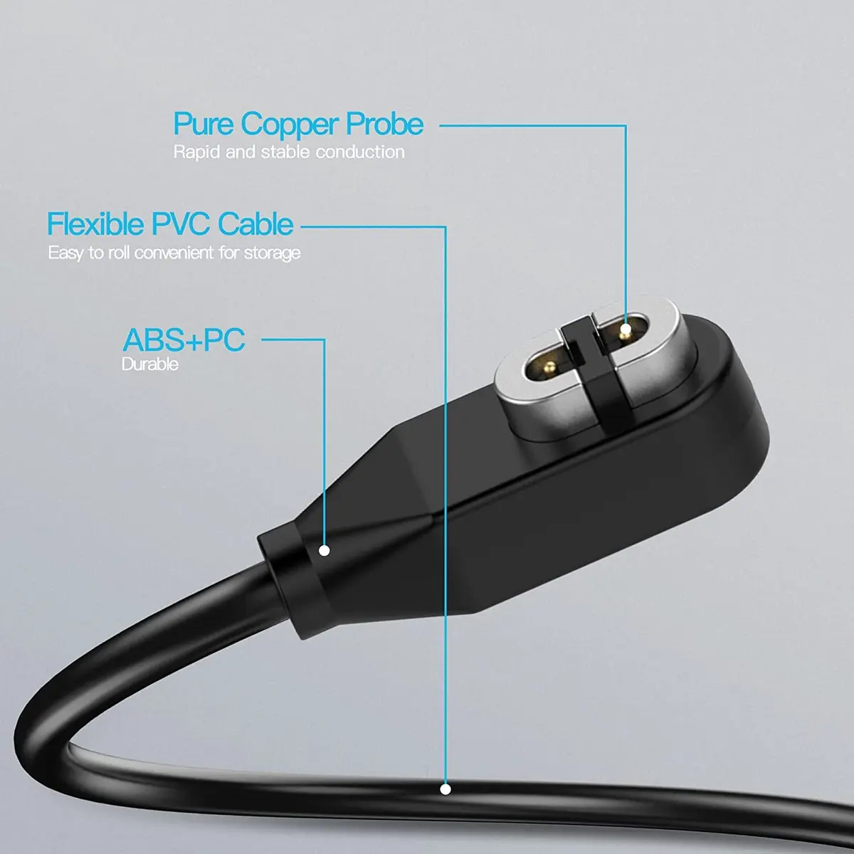 AWINNER Magnetic USB C Charging Cable 1m (3.3ft) for Shokz Headphones | Pack of 4 - view 5