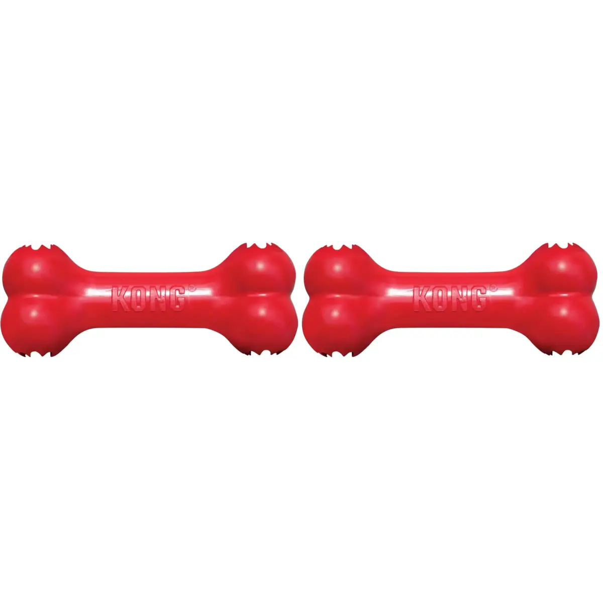 KONG Goodie Bone Classic Durable Natural Rubber Dog Bone 2-Pack | Supports Mental Engagement & Treat Dispensing - main product image