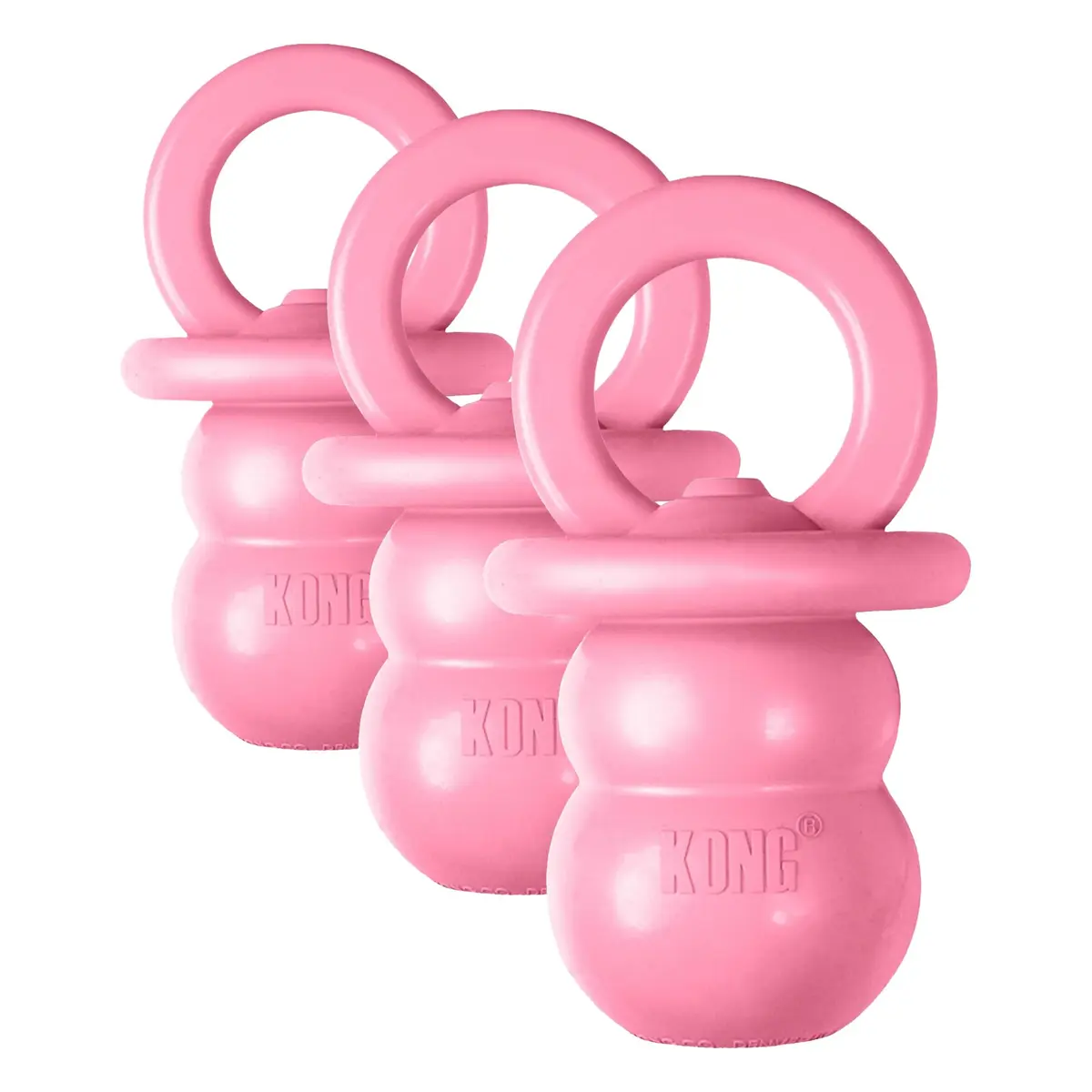 KONG Puppy Binkie - Pacifier Dog Toy for Puppies | Soft Natural Rubber for Teething & Boredom Relief - main product image