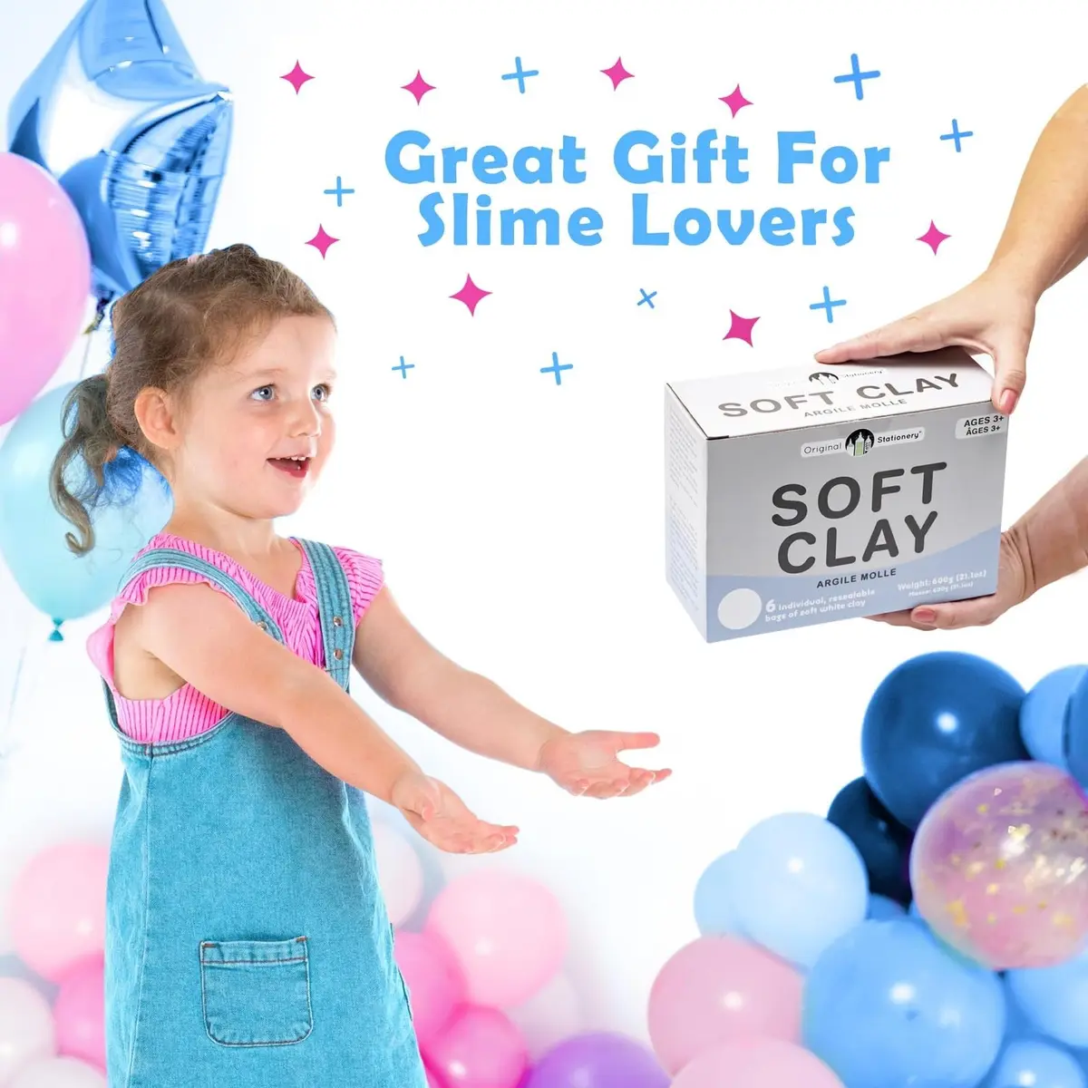 Original Stationery Soft Clay for Slime Making - Moldable Modeling Clay for Kids, 600g | Perfect for Butter & Foam Slime, Creative Gift - view 6
