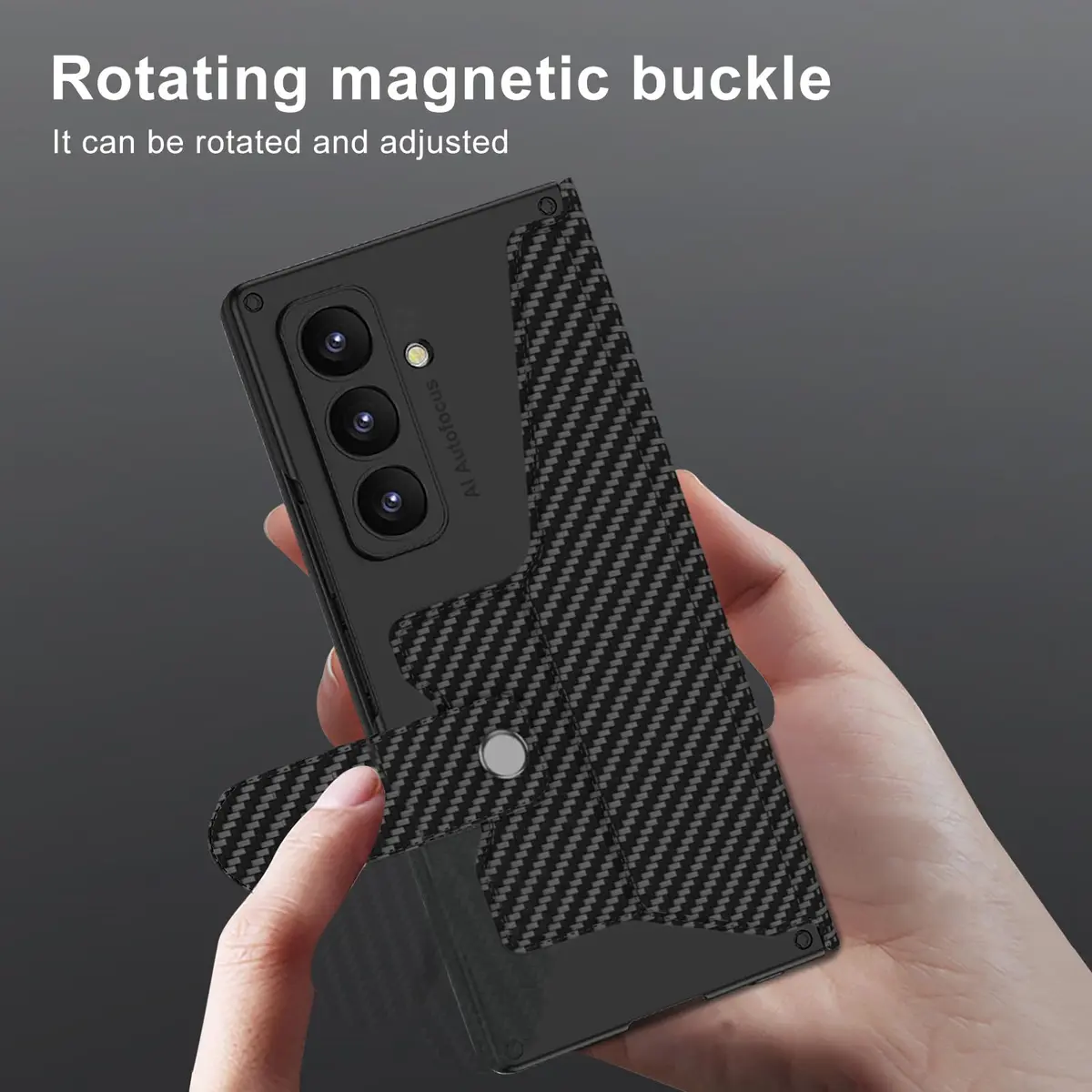 DEMCERT Full Body Armor Case for Samsung Galaxy Z Fold 8 Ultra with Stylus Carbon Fibre | Slim Leather Protection - view 6