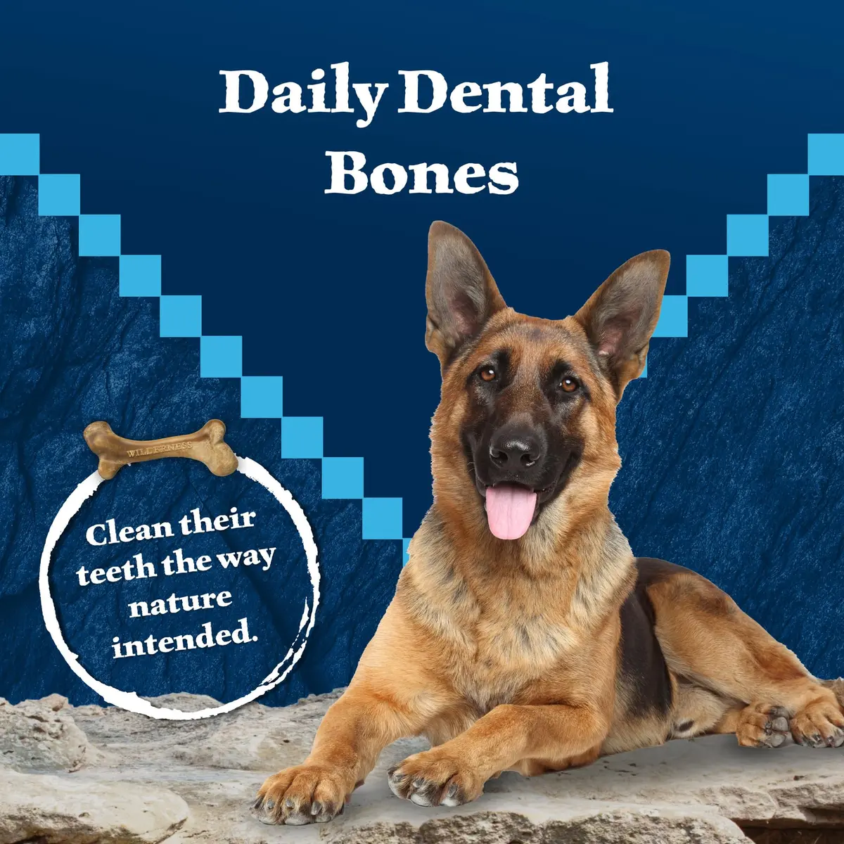 Blue Buffalo Wilderness Small Dog Dental Chews 1.69 Pound | Grain-Free, Fresh Breath, Plaque Control - view 3