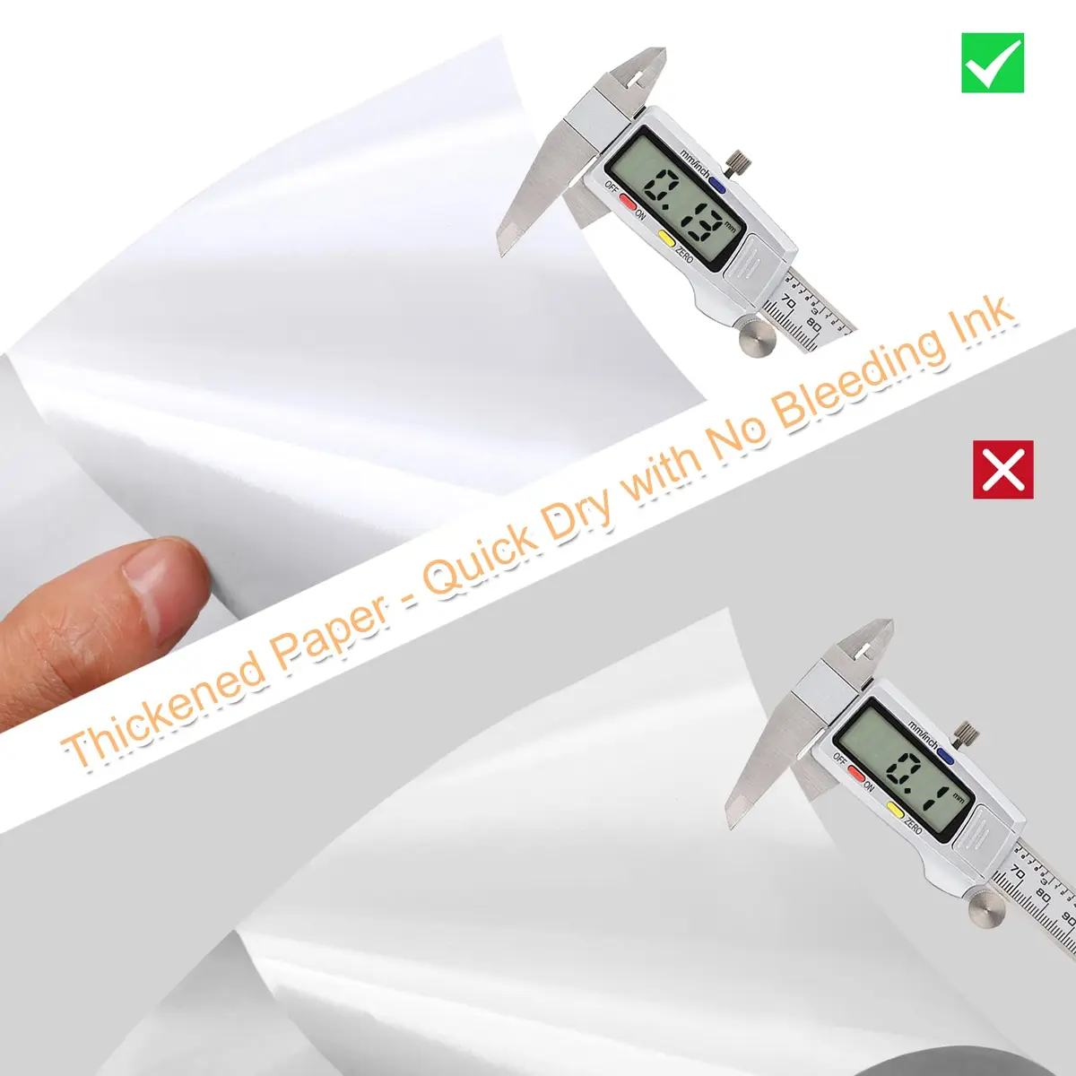 Joyberg Matte Printable Sticker Paper 120 Sheets (8.5"x11") | Full Sheet Labels for Inkjet & Laser Printers - view 6