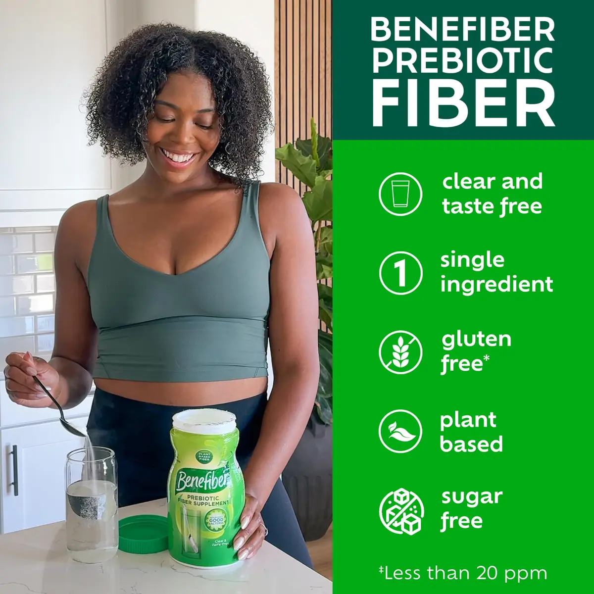 Benefiber Daily Prebiotic Fiber Supplement Powder Unflavored 17.6 oz (798 g) | Nourishes Gut Bacteria for Digestive Health - view 9