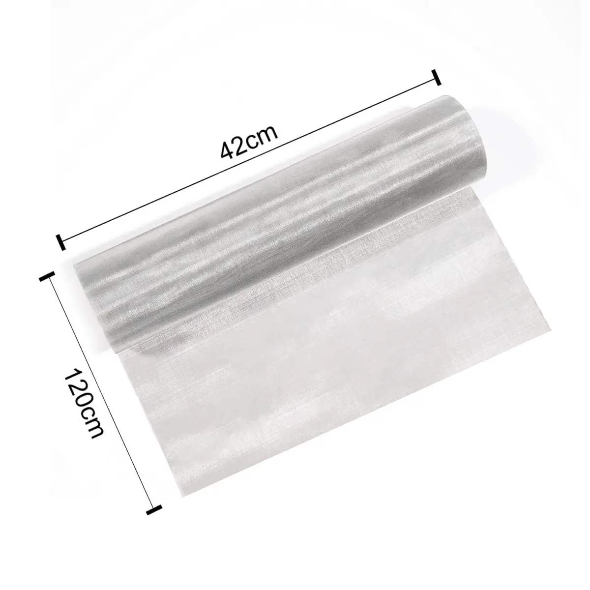 NSKONGDODO 304 Stainless Steel Woven Wire Mesh 1 mm Aperture | 42x120cm - view 2