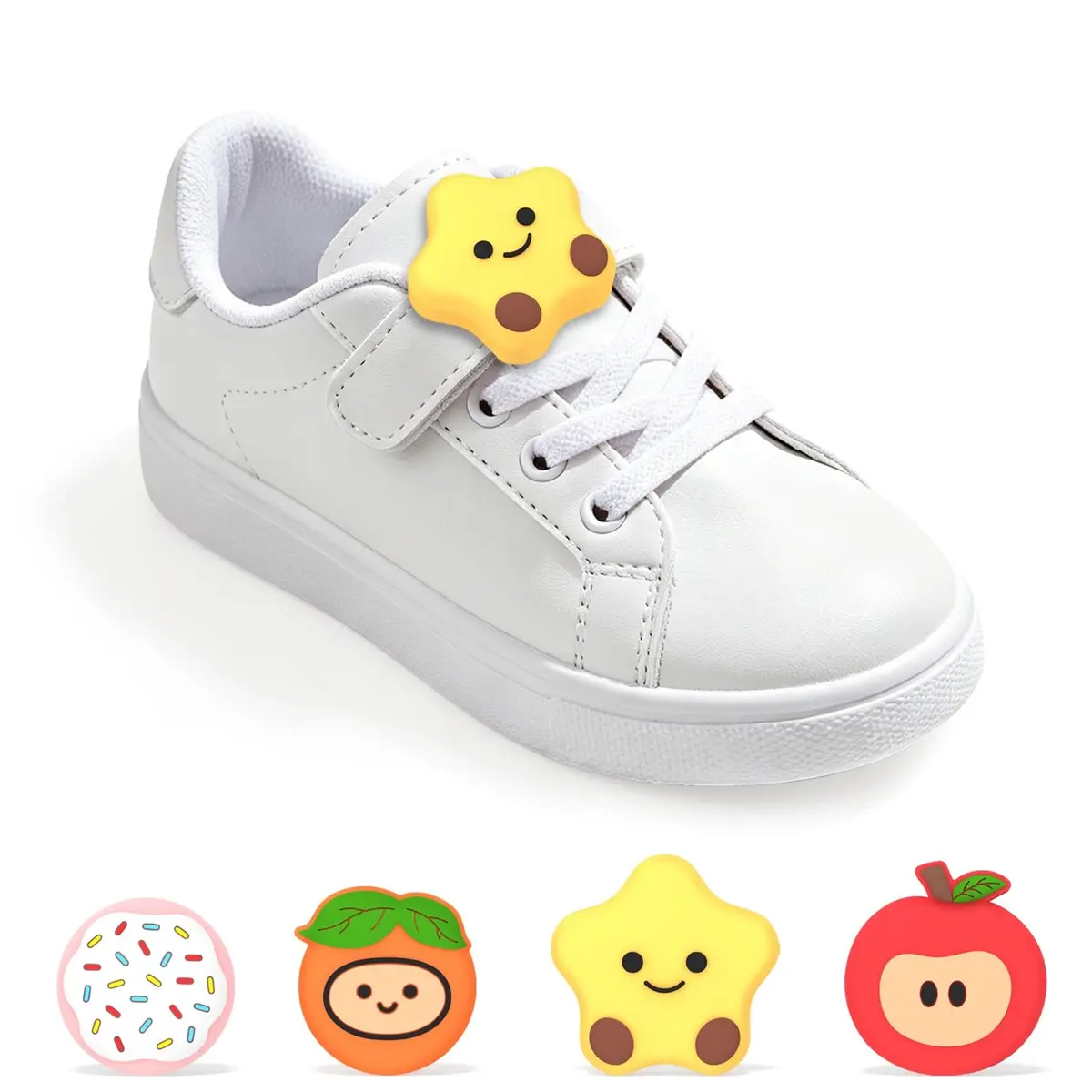 BIQIRE 4-Pack AirTag Holder for Shoes, Cute Waterproof Silicone Case | Hidden Air Tag Tracker for Kids - main product image