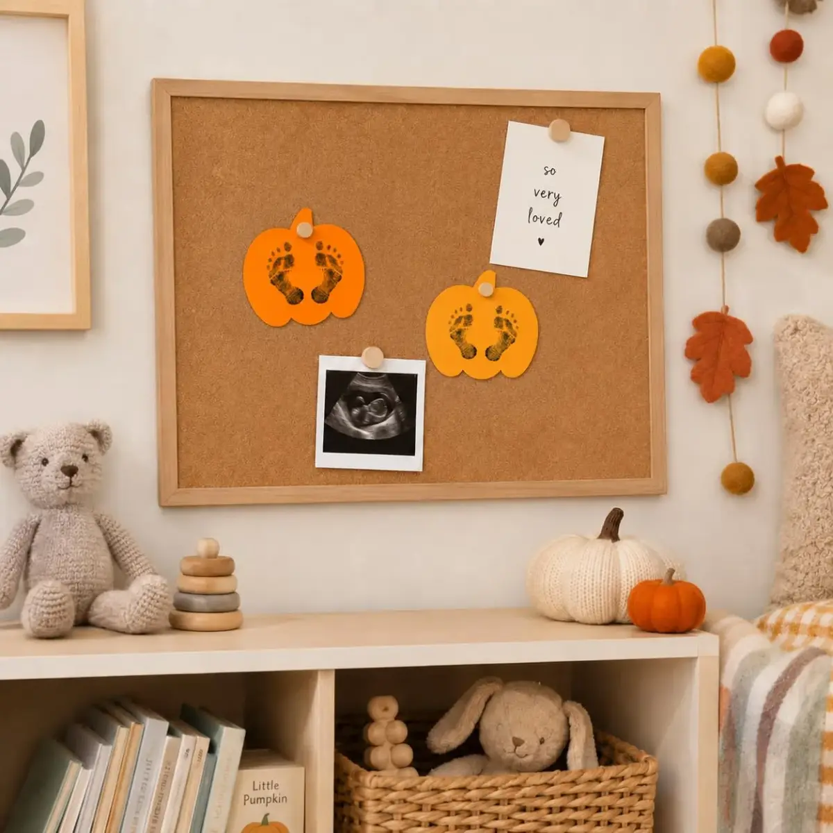Pearhead Pumpkin Clean-Touch Ink Pad Set with 2 Impression Cards | Baby's First Halloween Keepsake - view 9