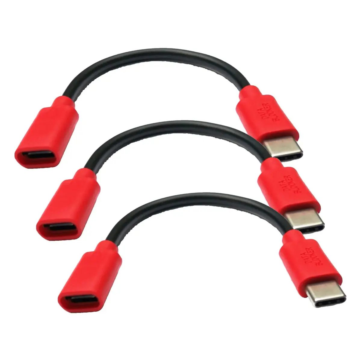 PortaPow USB-C Data Blocker Twin Pack (3 Units Total) | Secure Charging for USB-C Devices - main product image