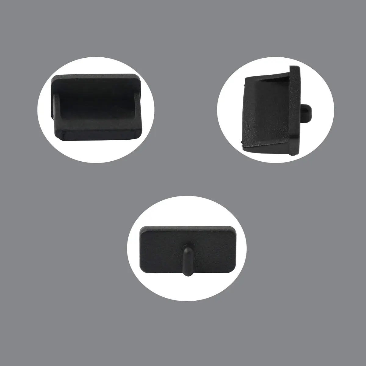 GINTOOYUN USB Anti Dust Cap Silicone Pack of 50 | Port Plug Cover for USB Type A Female End - view 2
