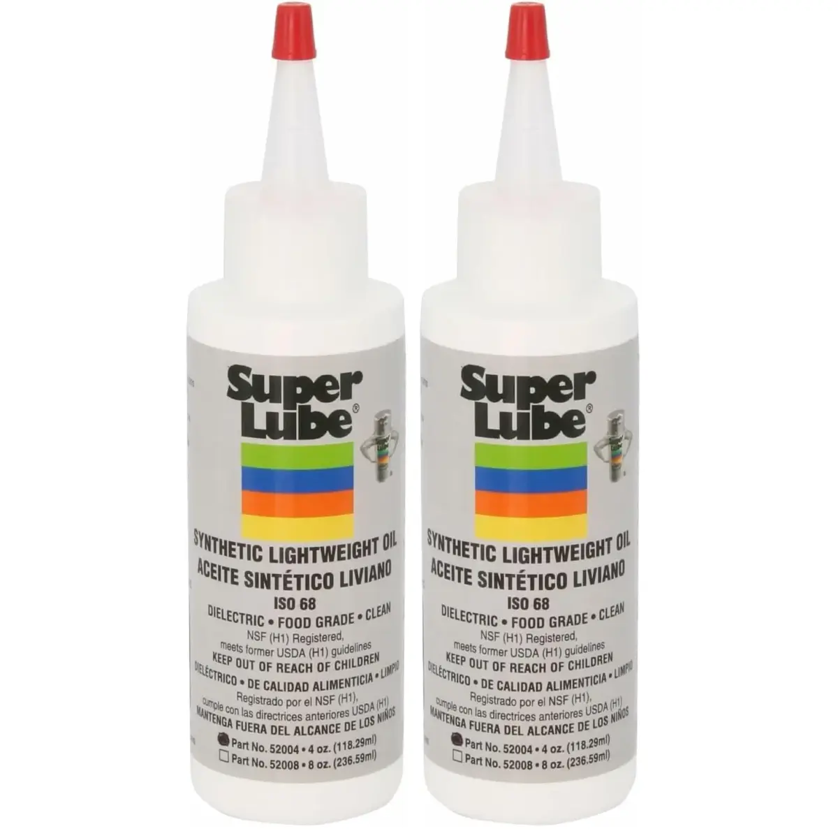 Super Lube Multi-Purpose Lightweight Synthetic Oil ISO 68 Hydraulic Grade 203ml (8 Fl Oz) | Food Grade Lubricant for Metal - main product image