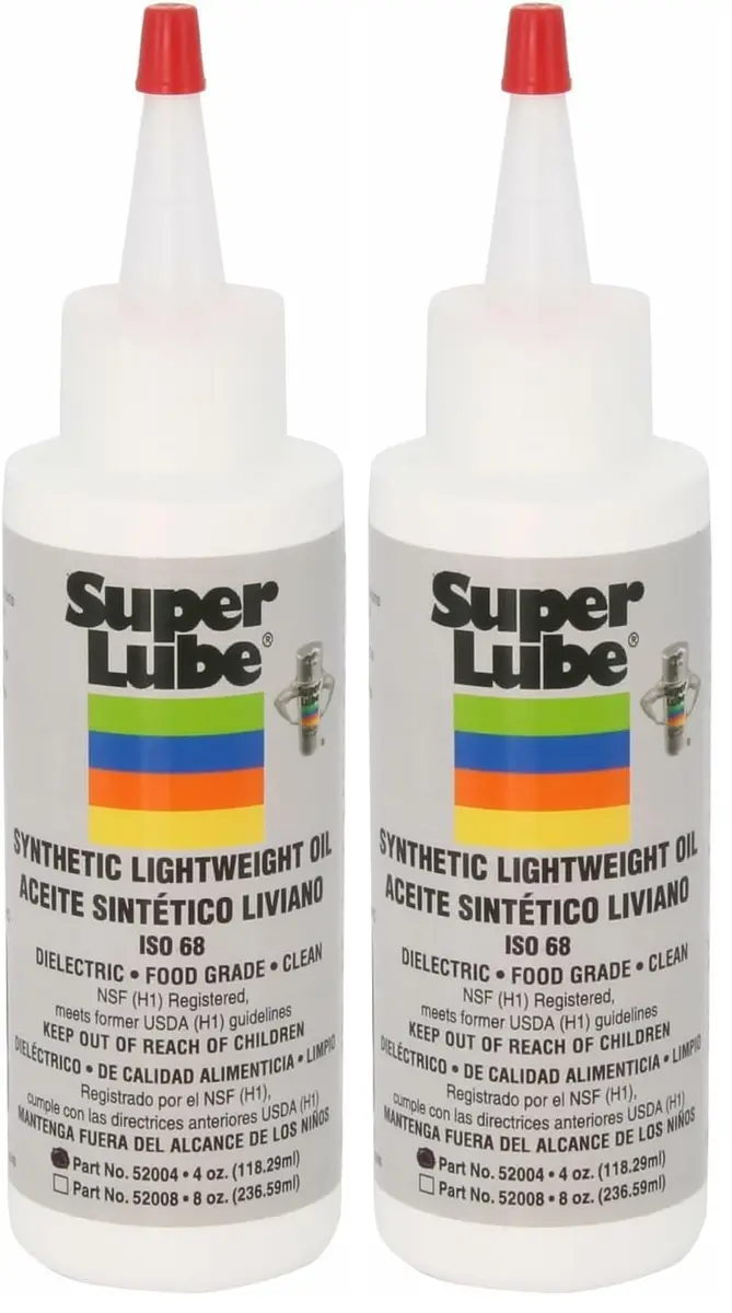 Super Lube Multi-Purpose Lightweight Synthetic Oil ISO 68 Hydraulic Grade 203ml (8 Fl Oz) | Food Grade Lubricant for Metal - main product image