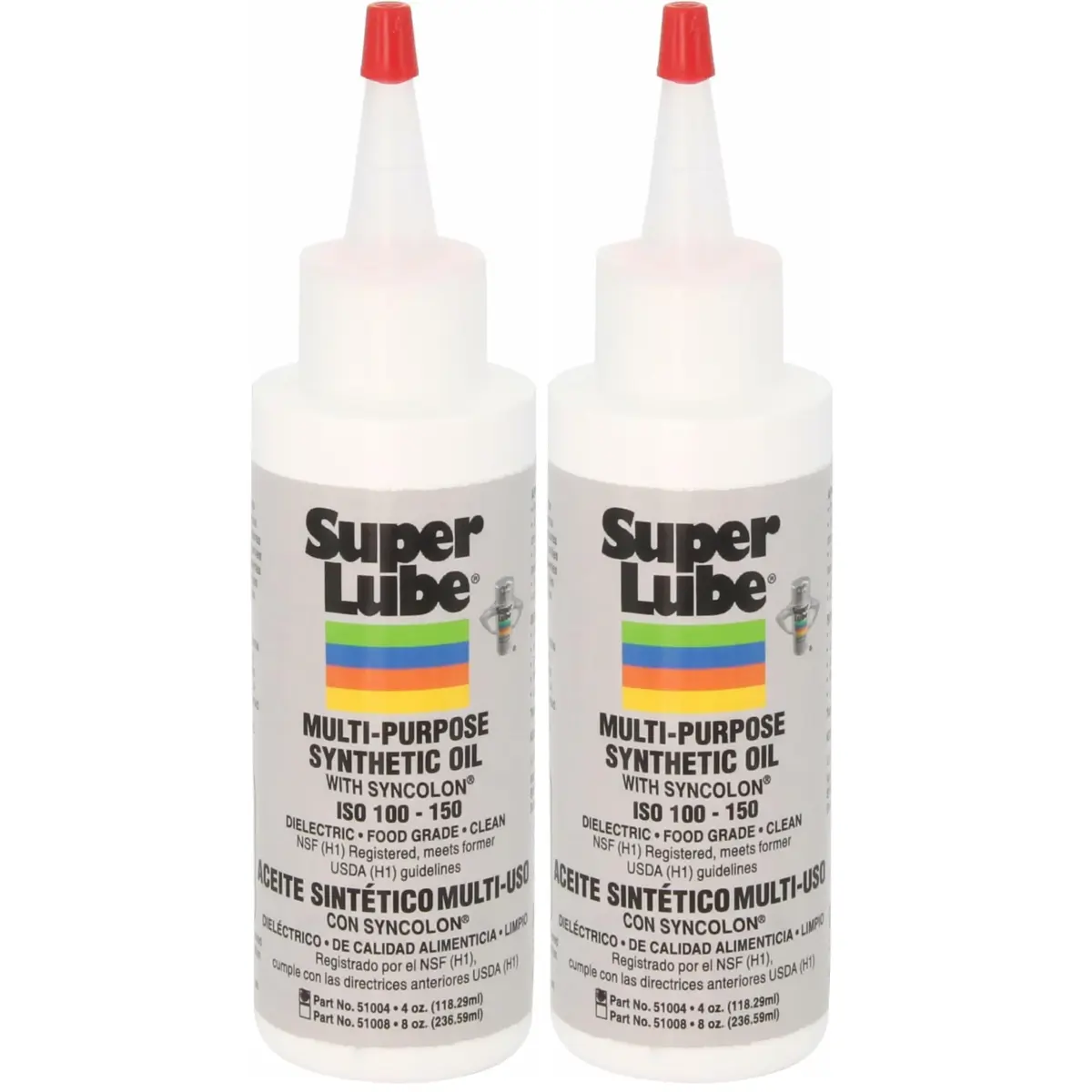 Super Lube Multi-Purpose Synthetic Oil with Syncolon - 237ml (8 Fl Oz) Pack of 2 | Industrial Grade Lubricant for Machines & 3D Printers - main product image
