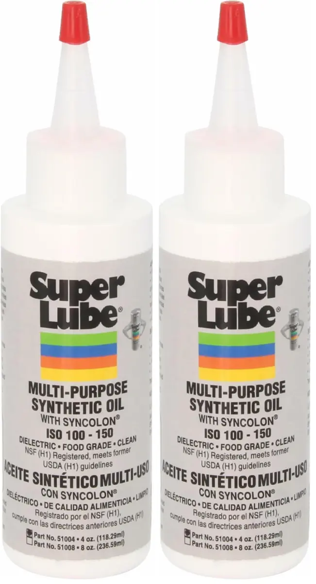 Super Lube Multi-Purpose Synthetic Oil with Syncolon - 237ml (8 Fl Oz) Pack of 2 | Industrial Grade Lubricant for Machines & 3D Printers - main product image